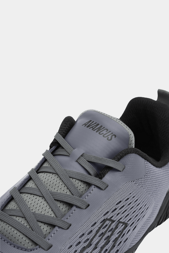 Avancus Grey Powerlifting Shoe Tongue