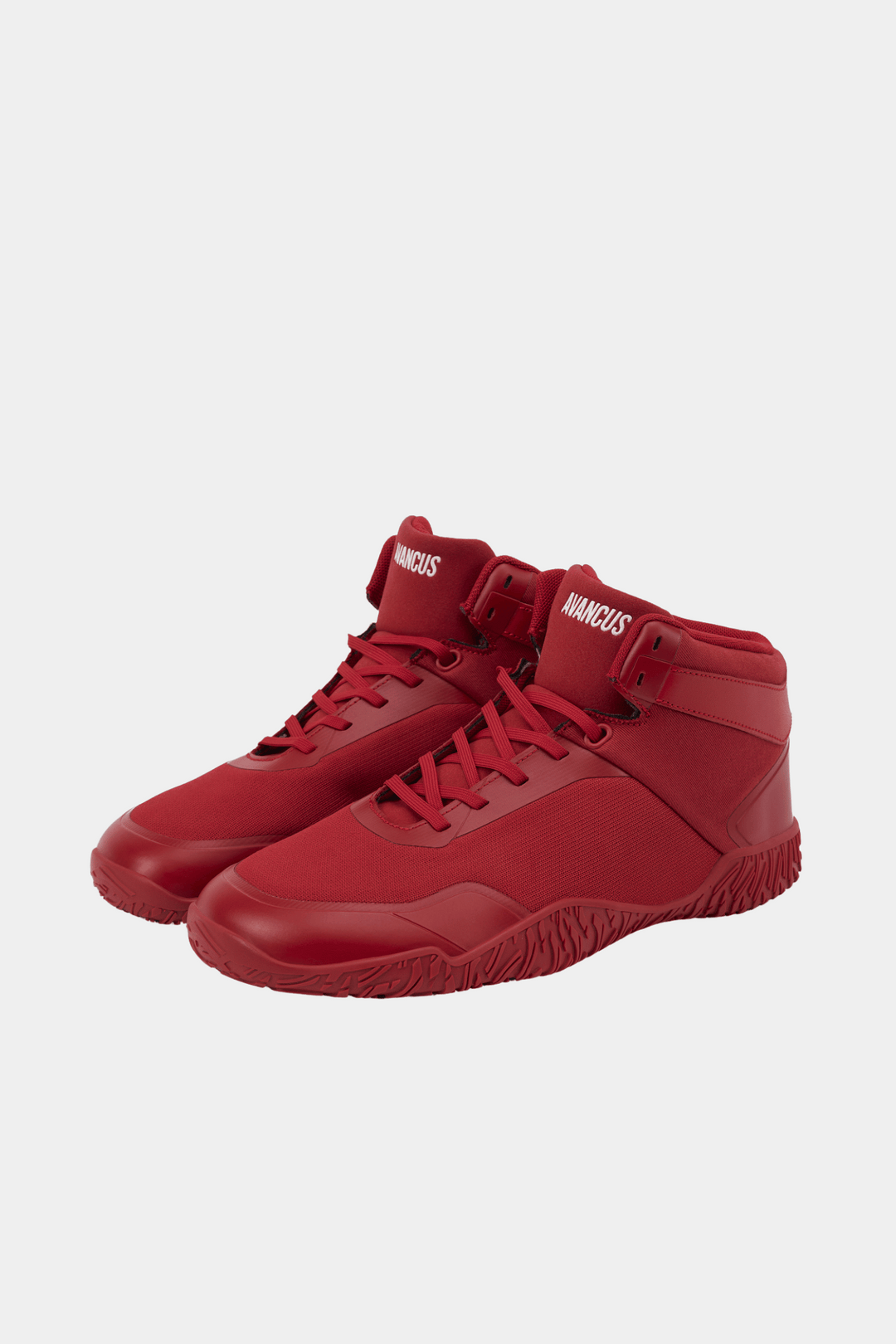 Avancus Red High Top Shoes Powerlifting