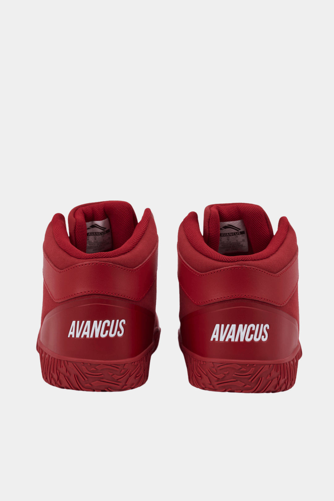 Avancus Flat High Top Shoe Red Powerlifting