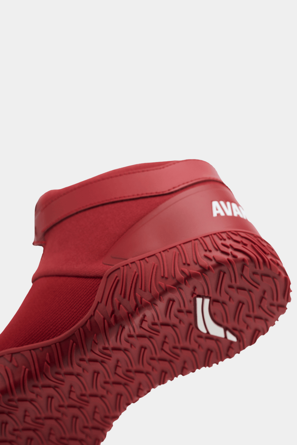 Avancus V3 Red High Top Shoe Powerlifting Barefoot