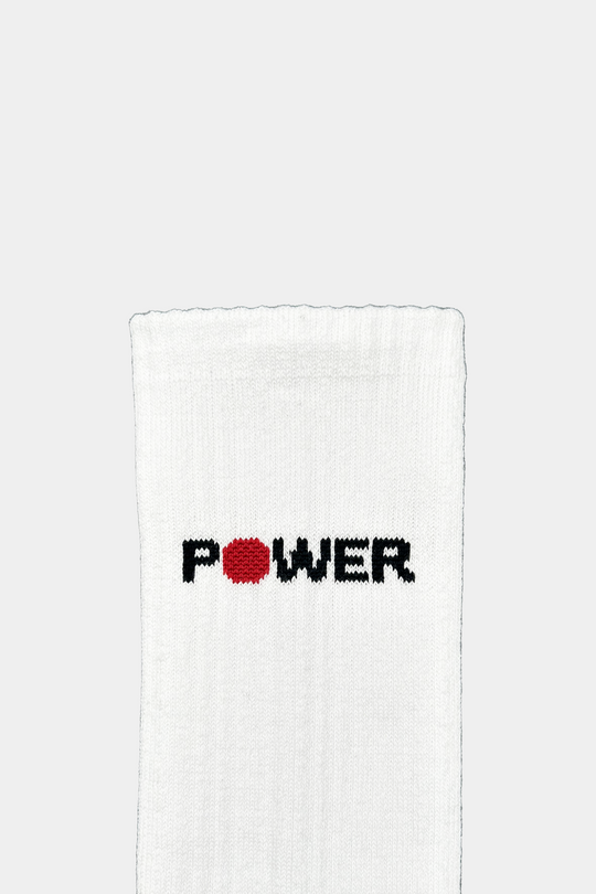 Deadlift Socks - Pure White