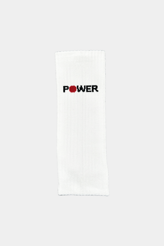 Deadlift Socks - Pure White