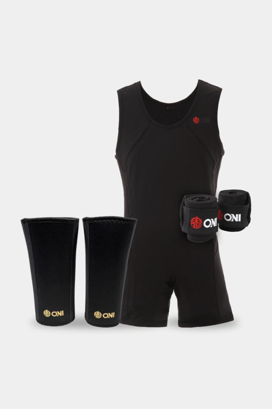 ONI-PRO-Stiff-Knee-Sleeves-IPF-Approved-squat-powerlifting-set