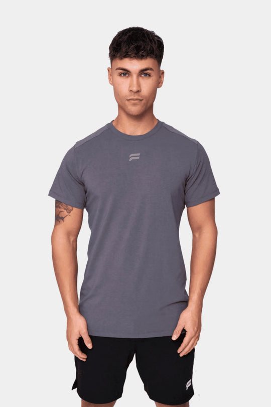 fortex-essential-grip-shirt-charcoal-bench-powerlifting-front