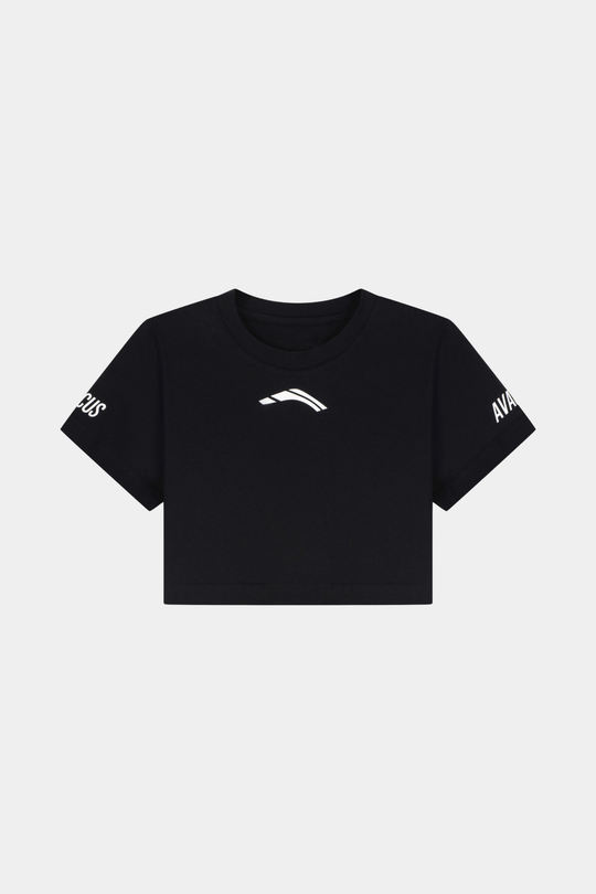 Avancus crop top tshirt black 